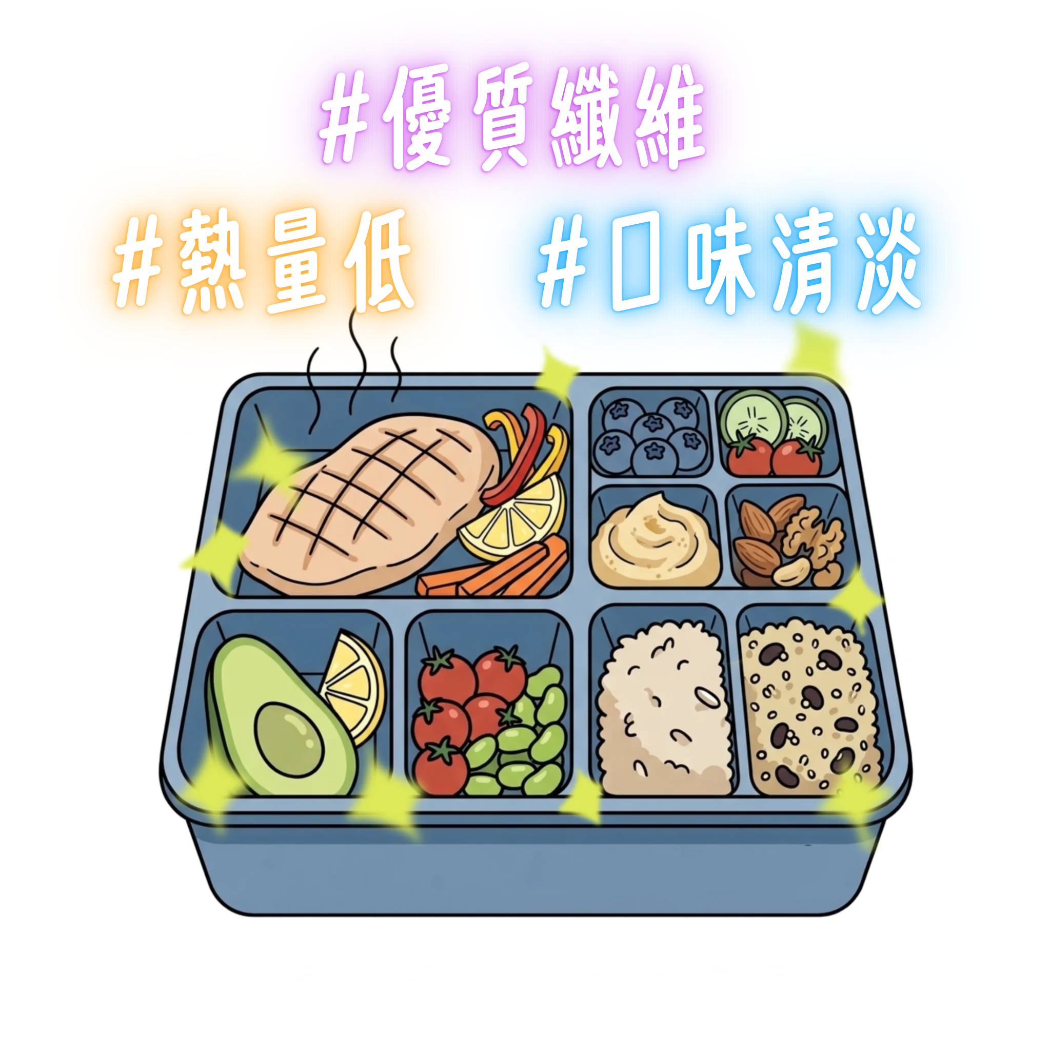 健康餐盒重點漫畫